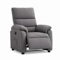 Relaxsessel mit manueller Liegefunktion Grau Polyester 86 x 93 x 98 cm